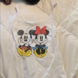 Mickey and Minnie tank top